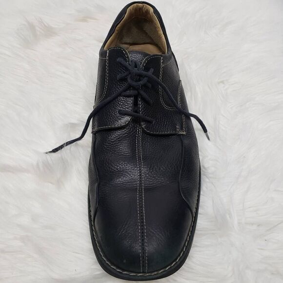 Johnston & Murphy Shuler Bicycle Toe Oxfords Leather 20-7222 Black Lace up 13 M - Picture 5 of 12